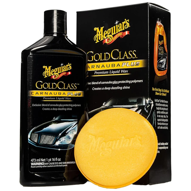 Meguiar’s Gold Class Carnauba Plus Liquid Wax G7016, 16 oz kit