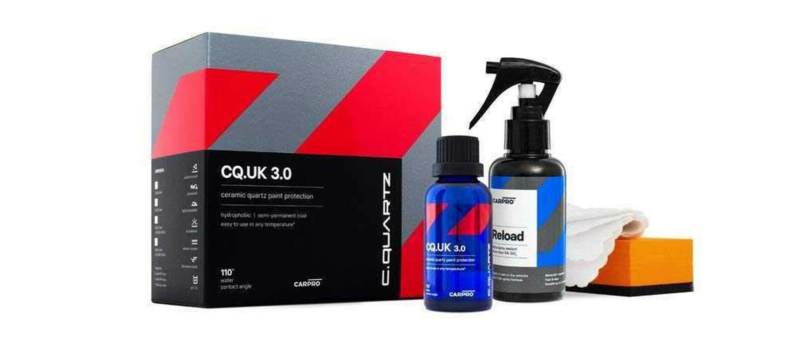 CARPRO CQUARTZ UK 3.0_50ml Kit w/Reload - Ceramic Coating, Quartz Nanotechnology