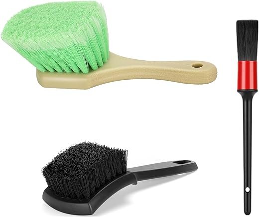 3-Piece Tire and Interior Brush Set
