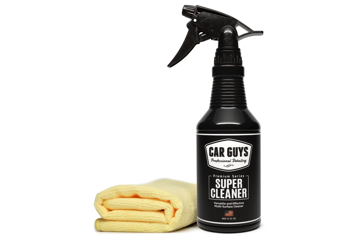 CAR GUYS Super Cleaner, 18 oz with cloth