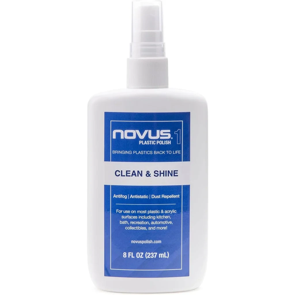 NOVUS No.1 Plastic Clean & Shine, 8 fl oz bottle.
