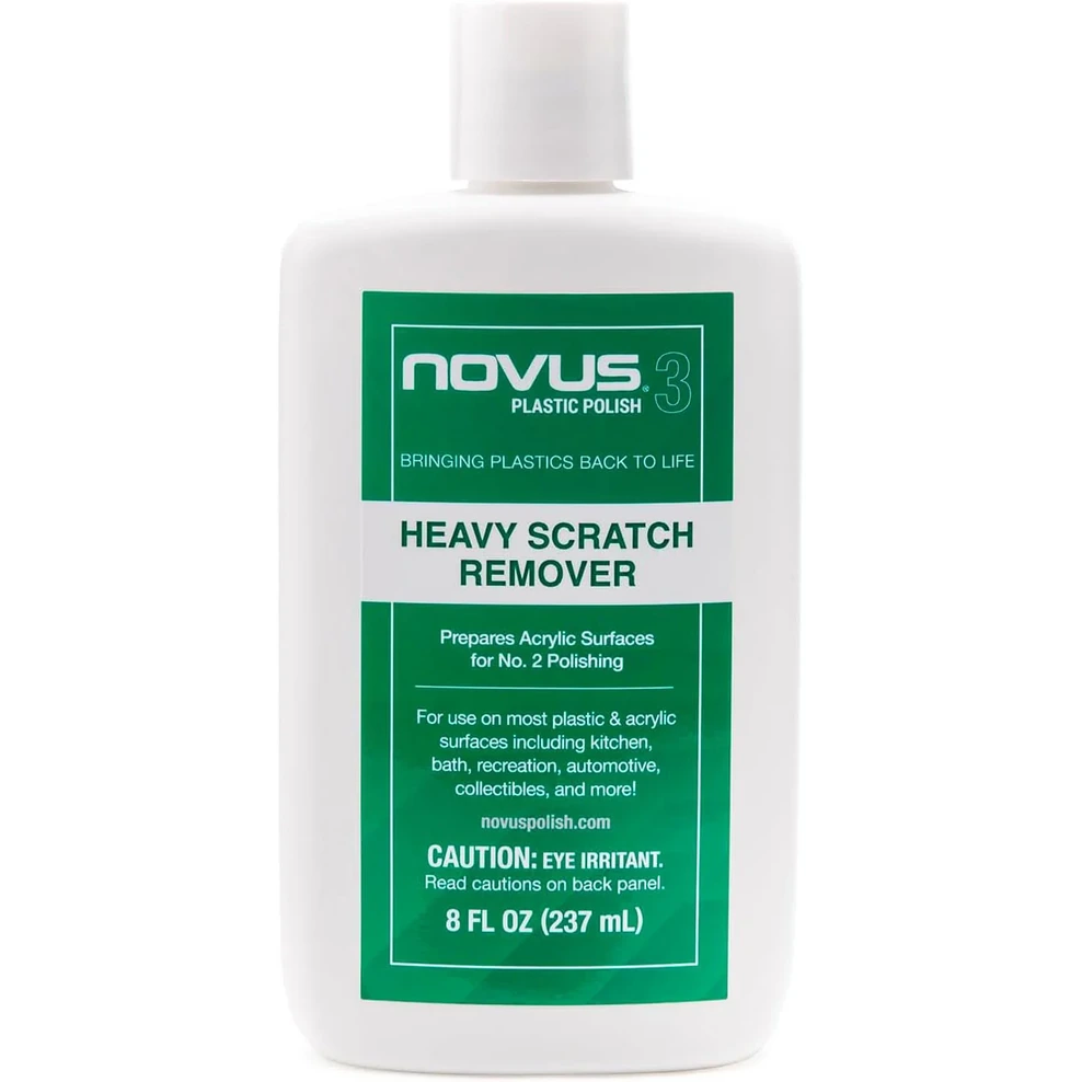NOVUS No.3 Heavy Scratch Remover, 8 fl oz bottle.