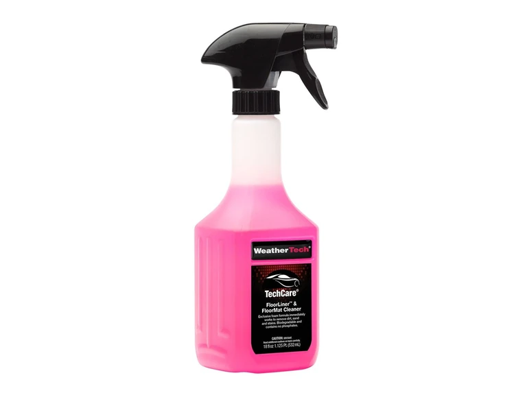 WeatherTech TechCare FloorLiner and FloorMat Cleaner single pink 18 oz spray bottle