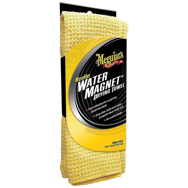 Meguiar's Water Magnet X2000, 22 × 30 in Meguiar’s Water Magnet X2000 towel, angled package photograph.