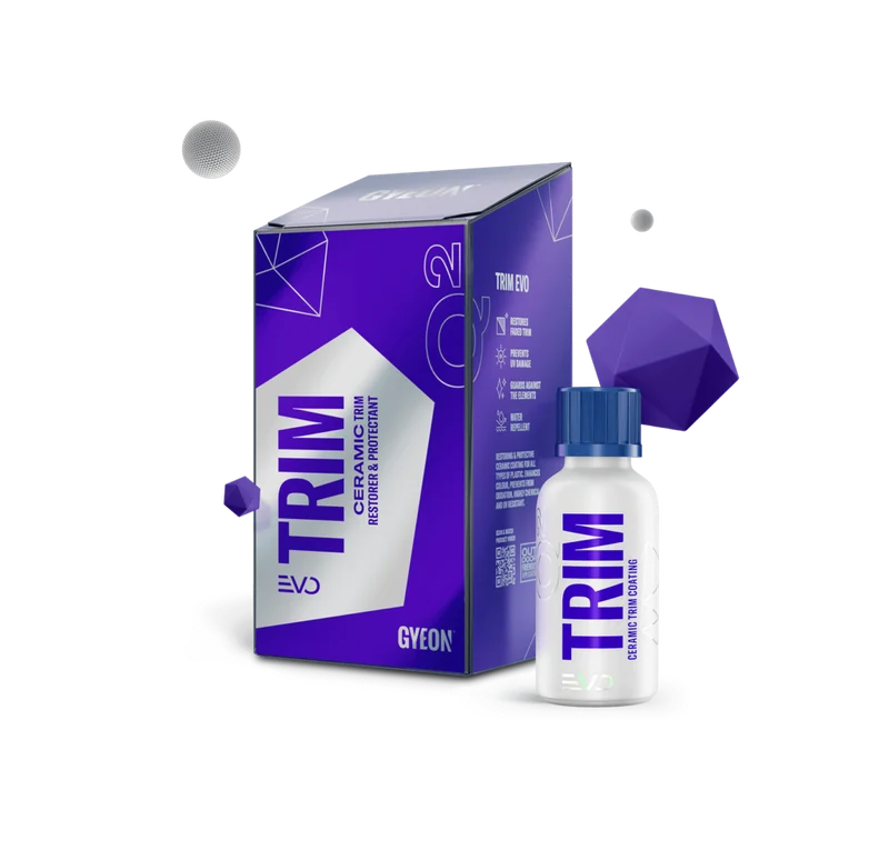 GYEON Q² Trim EVO, 30 mL bottle and branded box.