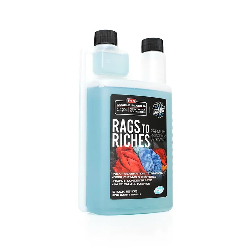 P&S Rags to Riches Microfiber Detergent, 32 oz. Manufacturer reference photograph.