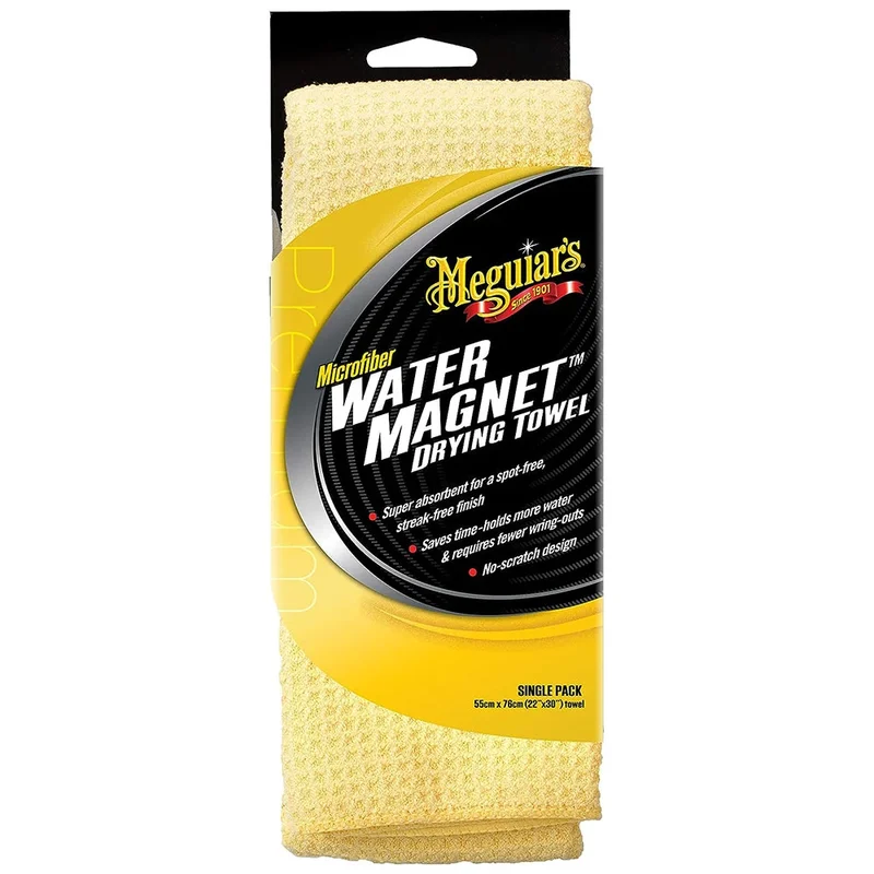 Meguiar’s Water Magnet X2000 towel, front of retail package.