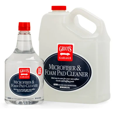 Griot’s Garage Microfiber & Foam Pad Cleaner manufacturer range: 35 oz spray bottle and gallon refill are shown separately; selection is the 35 oz bottle.