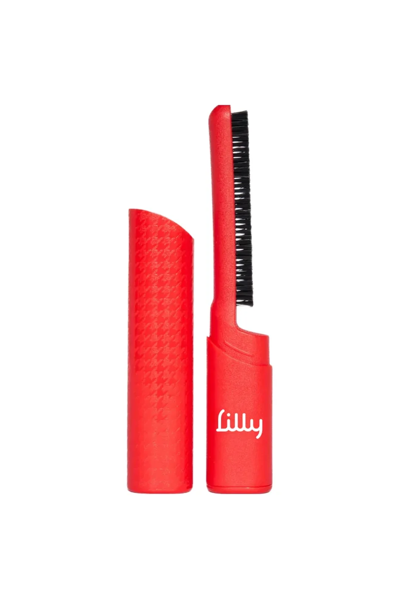 Lilly Brush Brush & Cap, red handle and matching protective cap.
