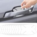 10PCS Transparent Car Door Handle Scratch Protector, TPU Invisible Protective Film, Car Door Bowl Guard Sticker, Paint Protection Sticker, Universal...