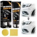120ml Car Scratch Remover, Car Scratch Repair Paste Polishing Wax, with Wipe & Sponge for Minor Scratches on Various Models