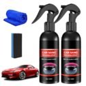 2PCS Nurafix Nano Car Spray, Nurafix Scratch Remover, Nurafix Scratch Fix, Nurafix Car Wax for Cars, Nurafix Nano Scratch Repair,...
