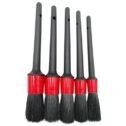 Car Detailing Brush Set of 5 - Soft Boar Hair, Car Wash Brush, Wheel Cleaner Brush, Car Dust Brush, Car...