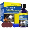 CYTITZHN Car Headlight Restoration Kit - 3-Step Headlight Cleaner Spray & Oxidation Remover for Cars, DIY Lens Scratch Repair Renewal,...