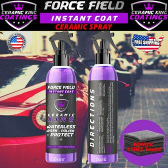 FORCE FIELD CERAMIC CAR COATING SPRAY PRO PAINT SEALANT POLISH NEVER WAX...