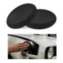 Gasedin 2 PCS Car Wax Applicator Pads, Soft Detailing Round Polishing Sponges, Side Pressing Hand Sponge Pads Kit for Cars...