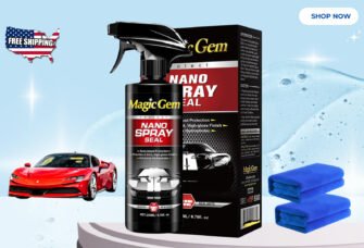 Magic Gem Nano Car Coating Spray, Quick Polish Wax Sealant (1PC)