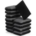 Mudder 12 Pcs Car Interior Scrubbing Sponge 5'' x 3'' Fiber Car Wax Applicator pad Household Cleaning Sponges for Leather...