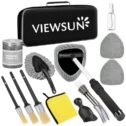 Viewsun Windshield Cleaner Tool, 13Pcs Car Interior Cleaning Kit, Car Detailing Kit Interior Cleaner, Car Detailing Brushes, Car Cleaning Gel,...