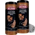 Weiman Leather Cleaner Wipes - Clean Condition UV Protection Help Prevent Cracking or Fading of Furniture, Car Interior, Couch, and...