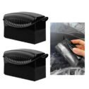Yourkar 2 PCS Tire Shine Applicator, Flat Dressing Waxing Sponge Pads With Lid Cover, Reusable Polishing Cleaning Foam Applicators With...